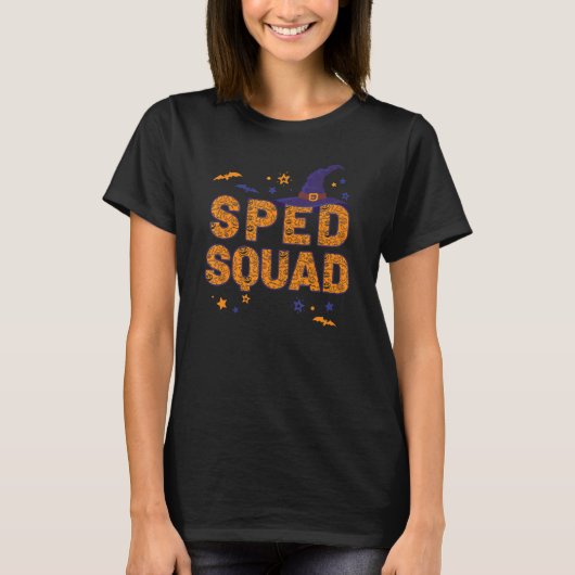 Speed Squad Heks Pet Speed Teacher Crew Halloween  T-shirt (Voorkant)