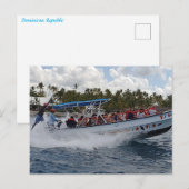 SPEEDBOAT IN DE DOMINICAANSE REPUBLIEK Briefkaart (Voorkant / Achterkant)
