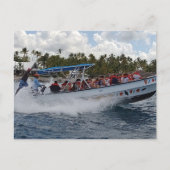 SPEEDBOAT IN DE DOMINICAANSE REPUBLIEK Briefkaart (Voorkant)