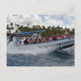 SPEEDBOAT IN DE DOMINICAANSE REPUBLIEK Briefkaart