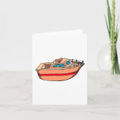 Speedboot Illustratie Leuk Nautische Boot Design Kaart