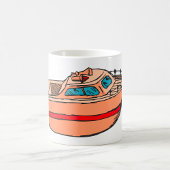 Speedboot Illustratie Leuk Nautische Boot Design Koffiemok