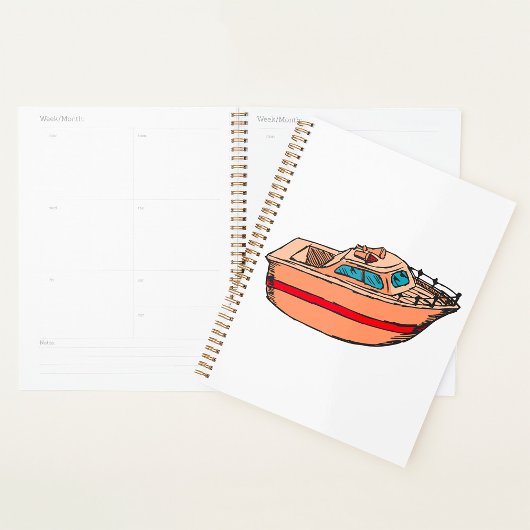 Speedboot Illustratie Leuk Nautische Boot Design Planner