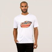 Speedboot Illustratie Leuk Nautische Boot Design T-shirt (Voorkant volledig)