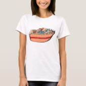Speedboot Illustratie Leuk Nautische Boot Design T-shirt (Voorkant)