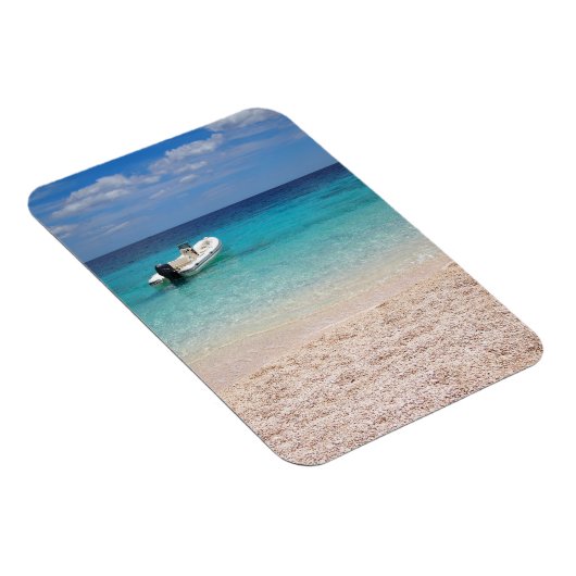 Speedboot in het blauwe zee magneet (Rechterzijde)