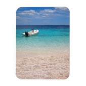 Speedboot in het blauwe zee magneet (Verticaal)