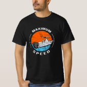 Speedboot Racing Boat kapitein motorboot T-shirt (Voorkant)