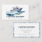 Speedboot Sport Vist Charters Visitekaartje (Voorkant / Achterkant)