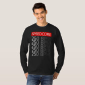 Speedcore Hardcore Gabber Uptempo Hake Rave BPM F T-shirt (Voorkant volledig)