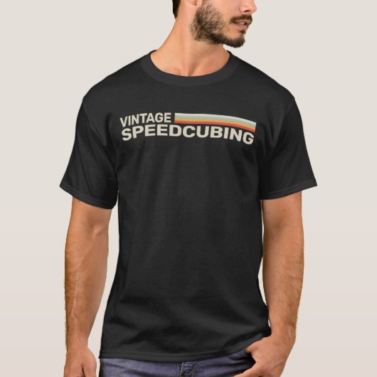 Speedcube Speedsolving Speedcuber Speed Cuber vint T-shirt (Voorkant)