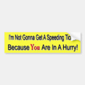 Speeder Bumpersticker (Voorkant)