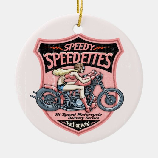 Speedettes Keramisch Ornament (Voorkant)