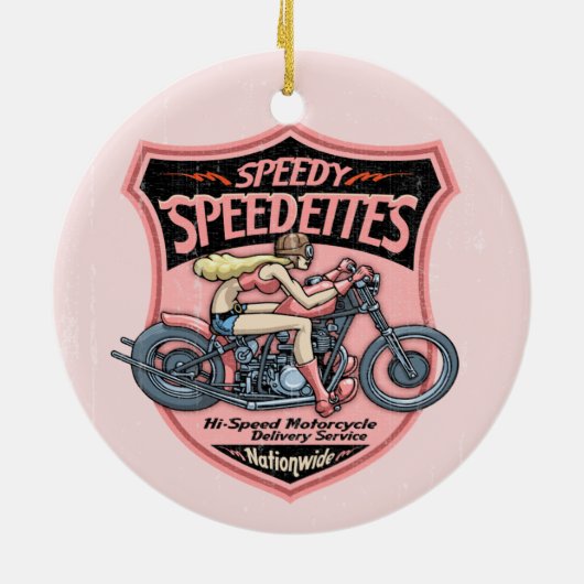 Speedettes Keramisch Ornament (Achterkant)