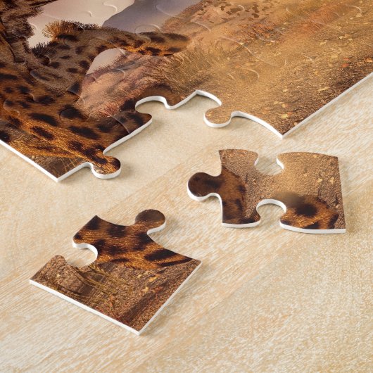 Speeding Cheetah Legpuzzel (Zijkant)