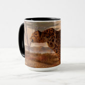 Speeding Cheetah Mok (Voorkant links)