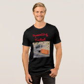 Speeding Police Car krijgt het ticket Tri-Blend Shirt (Voorkant volledig)