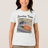 Speeding Police Car krijgt het ticket Tri-Blend Shirt (Voorkant)