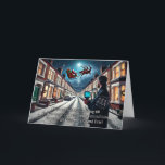 Speeding Santa Christmas Wenskaart 2024 Feestdagen Kaart<br><div class="desc">Een grappig wenskaart gebaseerd op gemeenschappelijke thema’s uit de NextDoor app en uit het boek 30 Days NextDoor. Een buurman houdt de Kerstman in zijn slee gevangen terwijl hij overvliegt.</div>