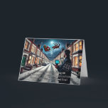 Speeding Santa Christmas Wenskaart 2024 Feestdagen Kaart<br><div class="desc">Een grappig wenskaart gebaseerd op gemeenschappelijke thema’s uit de NextDoor app en uit het boek 30 Days NextDoor. Een buurman houdt de Kerstman in zijn slee gevangen terwijl hij overvliegt.</div>