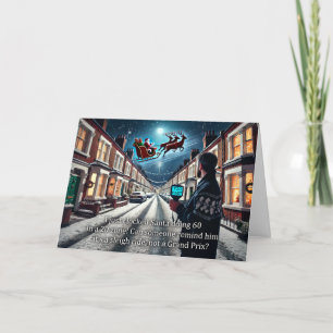 Speeding Santa Christmas Wenskaart 2024 Feestdagen Kaart