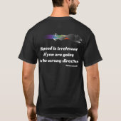 Speedoggie "quote" T-shirt (Achterkant)