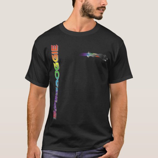 Speedoggie verticaal logo T-shirt (Voorkant)