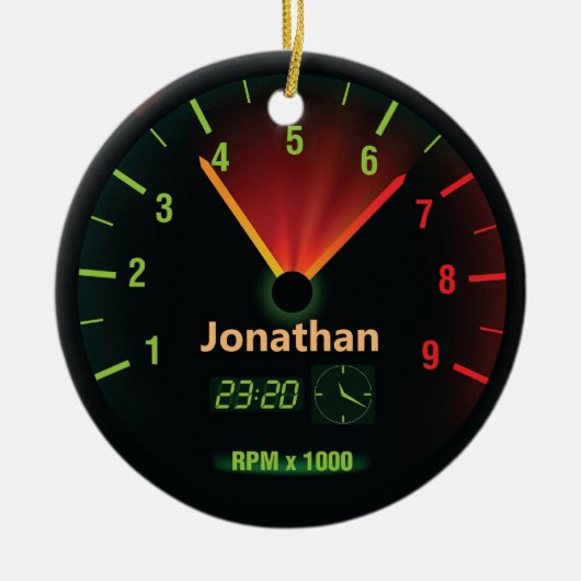 Speedometer-ontwerp met racistisch Ornament (Voorkant)