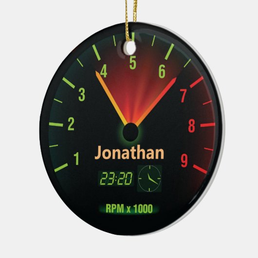 Speedometer-ontwerp met racistisch Ornament (Links)