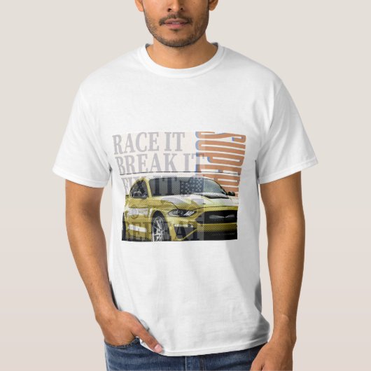 Speedster Car Graphic T-shirt | Trendy Auto T-shir (Voorkant)