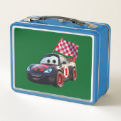 Speedster Rode & Zwarte Raceauto Kinderen Foto Sch (Achterkant)