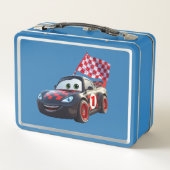 Speedster Rode & Zwarte Raceauto Kinderen Foto Sch (Achterkant)