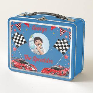 Speedster Rode & Zwarte Raceauto Kinderen Foto Sch