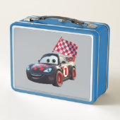Speedster Rode & Zwarte Raceauto Kinderen Foto Sch (Achterkant)