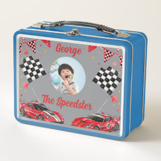 Speedster Rode & Zwarte Raceauto Kinderen Foto Sch