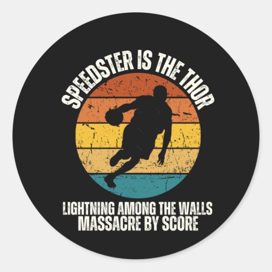 Speedster Ronde Sticker (Voorkant)