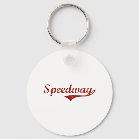 Speedway Indiana Classic Design Sleutelhanger (Voorkant)