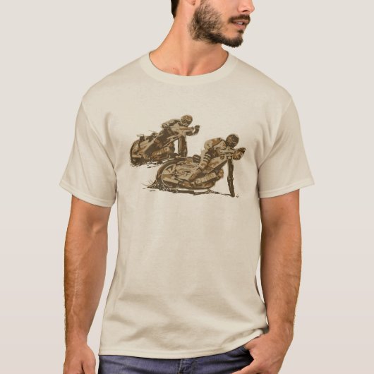 Speedway Motorcycle Racers T-shirt (Voorkant)