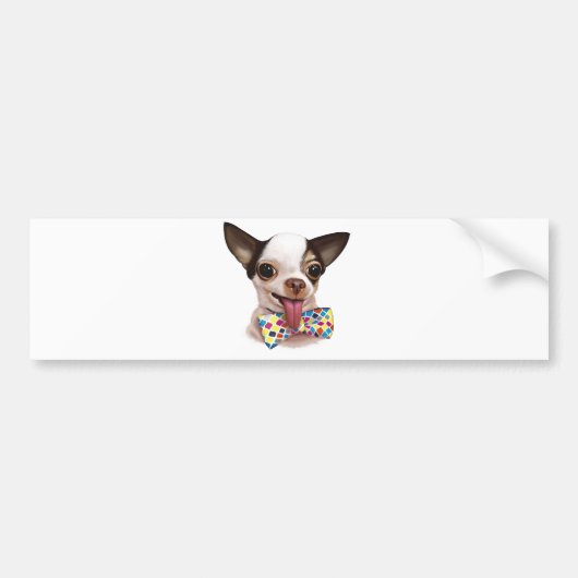 Speedy Boy Chihuahua Bumpersticker (Voorkant)
