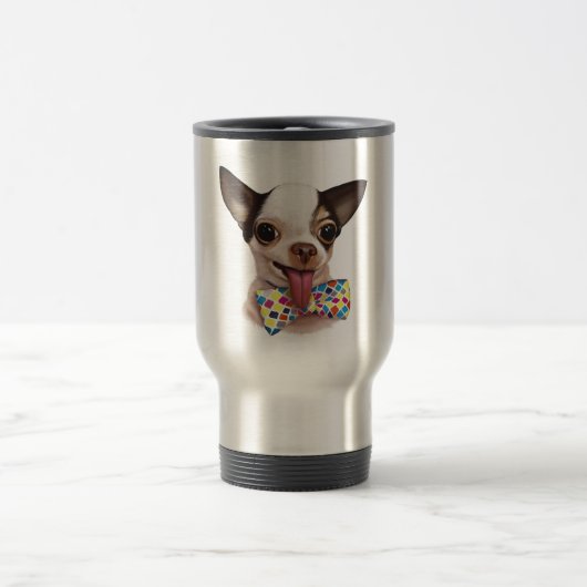 Speedy Boy Chihuahua Travel Mug Reisbeker (Center)