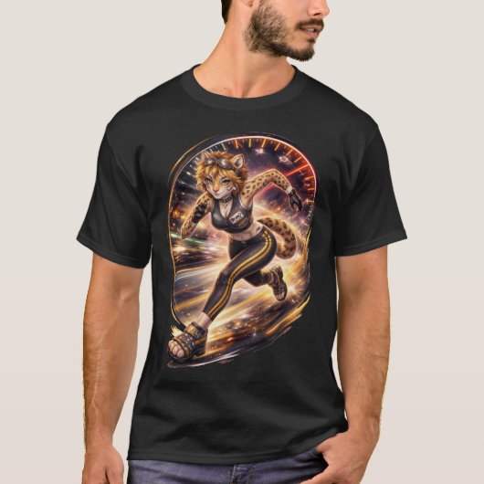 Speedy Cheetah T-shirt (Voorkant)