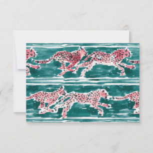 SPEEDY CHEETAHS Safari Waterverf Note Flat Kaart