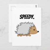 Speedy de Hedgehog Funny Kinder Game Cartoon Briefkaart (Voorkant / Achterkant)