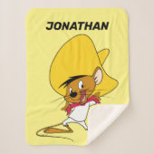 SPEEDY GONZALES™ Bow-Tie Sherpa Deken (Voorkant)