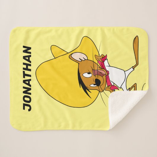 SPEEDY GONZALES™ Bow-Tie Sherpa Deken (Voorkant (horizontaal))