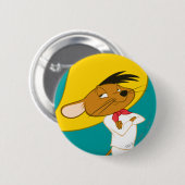 SPEEDY GONZALES™ Conflictkleur Ronde Button 5,7 Cm (Voorkant /achterkant)