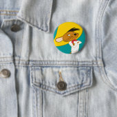 SPEEDY GONZALES™ Conflictkleur Ronde Button 5,7 Cm (In situ)