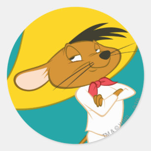 SPEEDY GONZALES™ Conflictkleur Ronde Sticker