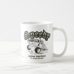 SPEEDY GONZALES™ Custom Lowriders B/W Koffiemok