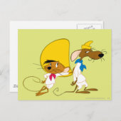 SPEEDY GONZALES™ en Slowpoke Briefkaart (Voorkant / Achterkant)